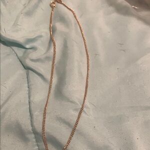 Gold Minimalist Necklace with Fine Chain